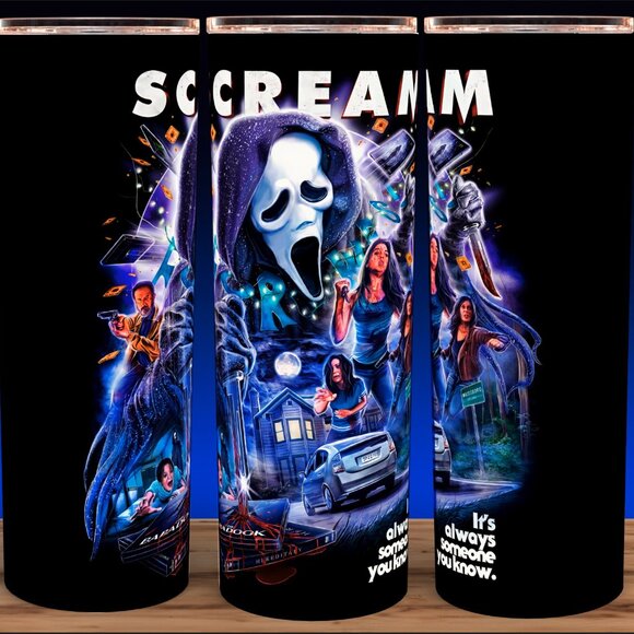 Glow in the Dark Scream Ghostface Horror Movie Cup Mug Tumbler - Picture 2 of 4